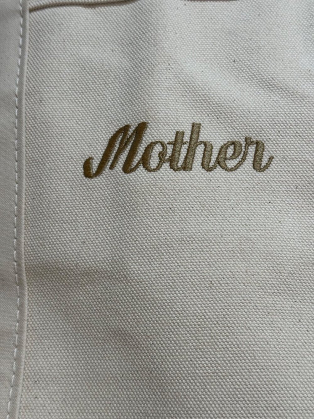 L.L. Bean Boat & Tote Bag Open Top Long Handle MOTHER Natural Color - Picture 4 of 8
